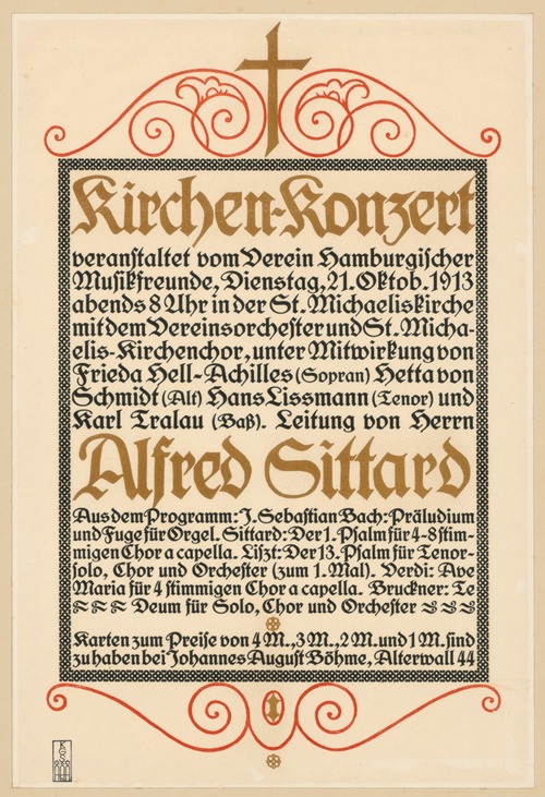 Kirchen-Konzert veranstaltet vom Verein Hamburgischer Musikfreunde