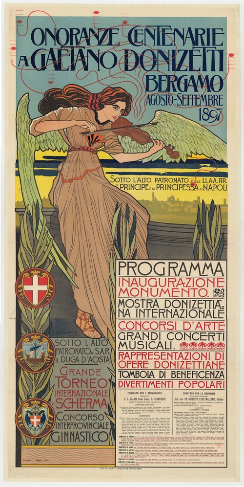 Onoranze centenarie a Gaetano Donizetti. Bergamo, agosto-settembre 1897