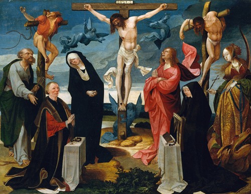 The Crucifixion with Donors and Saints Peter and Margaret