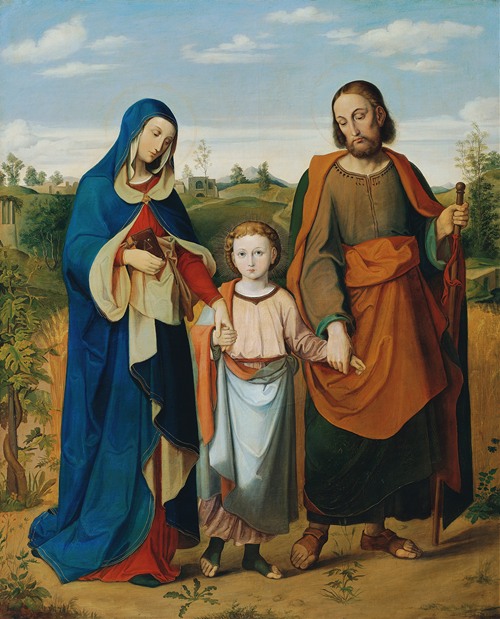 The holy family on the way home from the temple (1855)