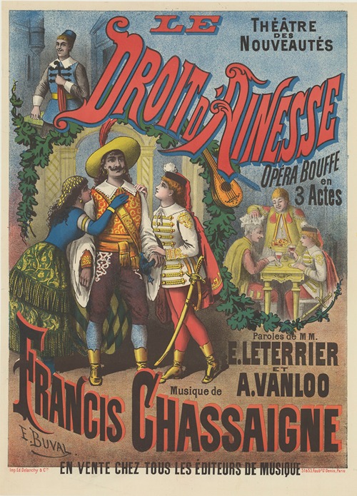 Théâtre des Nouveautés. Le Droit d’aînesse, opéra-bouffe en 3 actes
