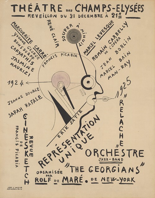 Théâtre des Champs-Élysées. Réveillon du 31 décembre (1924) … Revue cinésketch par Francis Picabia