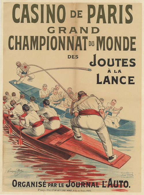 Casino de Paris. Grand championnat du monde des joutes à la lance