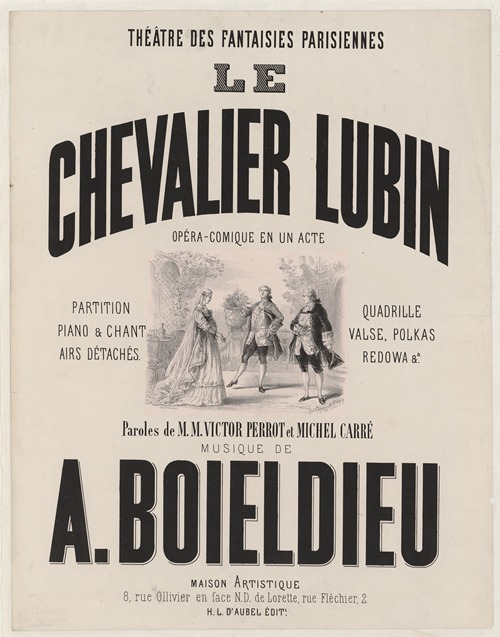 Théatre des Fantaisies Parisiennes. Le Chevalier Lubin