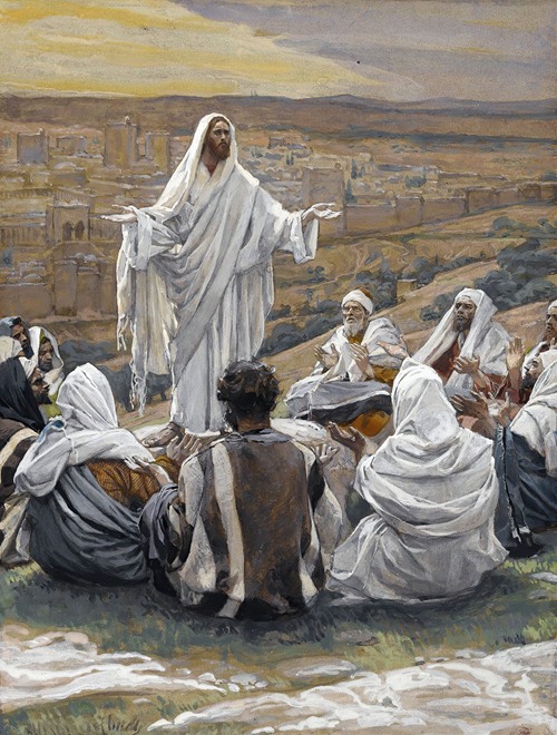 The Sermon of the Beatitudes by James Tissot Artvee