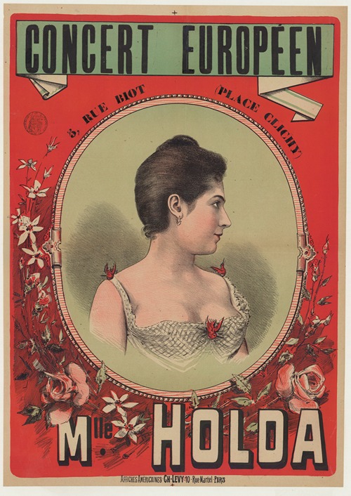 Concert Européen, 5 rue Biot (Place Clichy). Mlle Holda