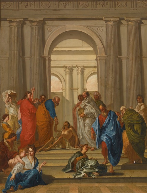 Saint Peter Healing The Paralytic At The Gate Of The Temple