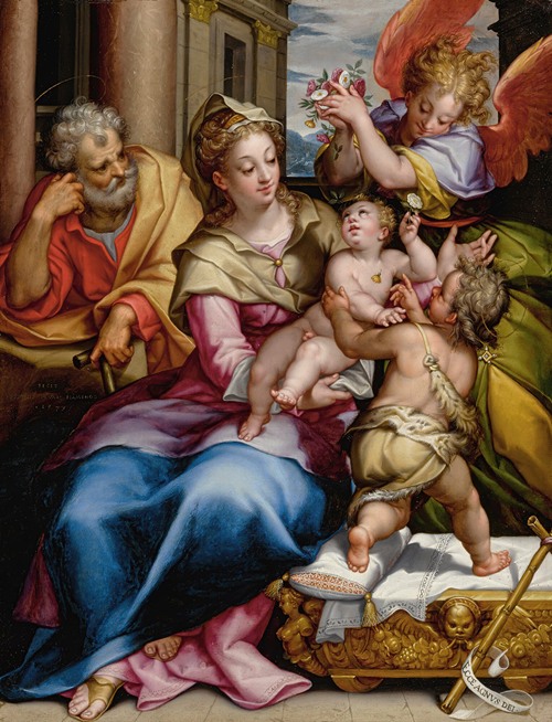 The Holy Family With Saint John The Baptist And An Angel (1579)