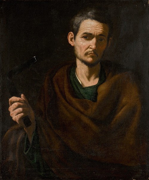 Saint Philip, Half-Length, Holding A Crucifix