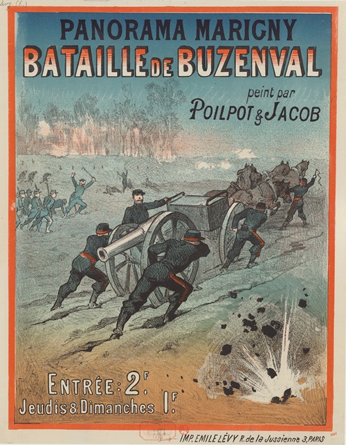 Panorama Marigny. Bataille de Buzenval, peint par Poilpot & Jacob.
