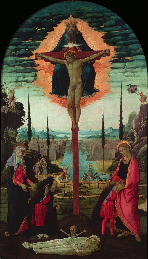 Votive Altarpiece- the Trinity, the Virgin, St. John and Donors