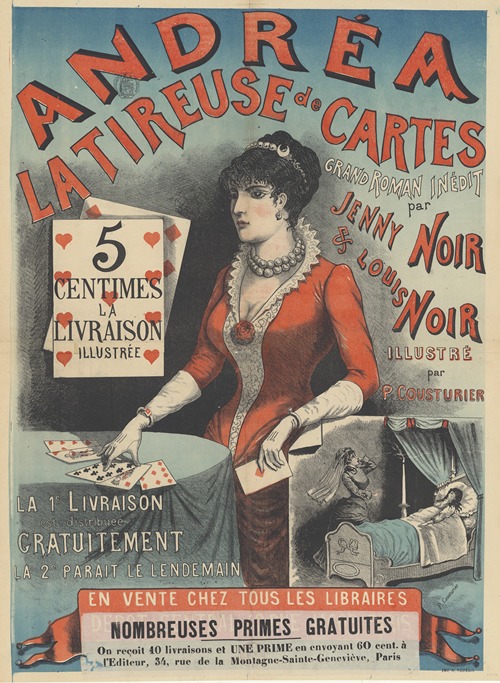 Andrea la tireuse de cartes. par Jenny Noir et Louis Noir