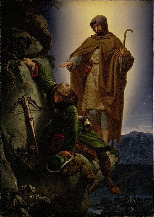 A Guardian Angel Rescuing Emperor Maximilian from the Martinswand
