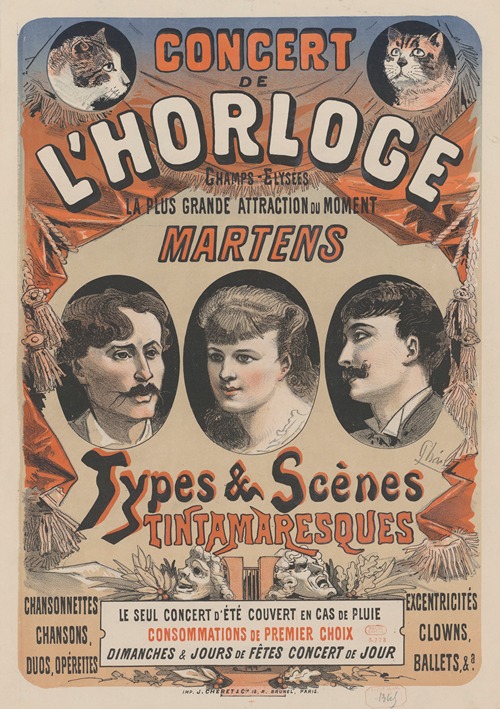 Concert de l’Horloge… Martens. Types et Cènes tintamaresques