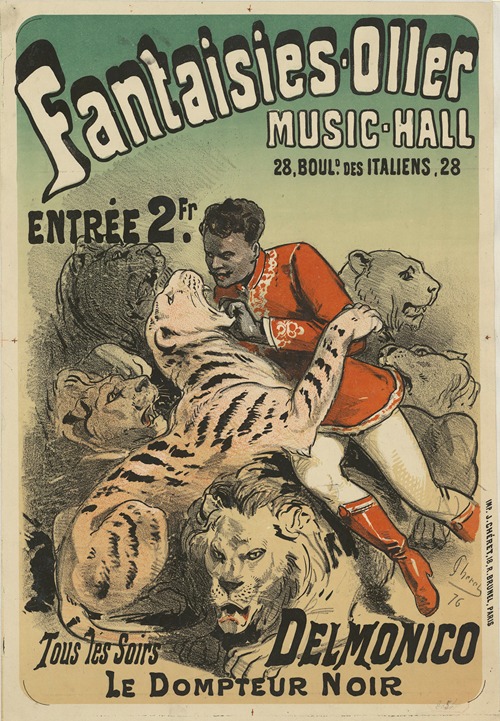 Fantasies-Oller-Music-Hall… Delmonico, le Dompteur noir
