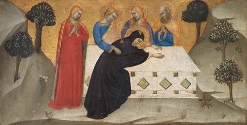 The Virgin Swooning and the Three Maries at the Tomb of Christ