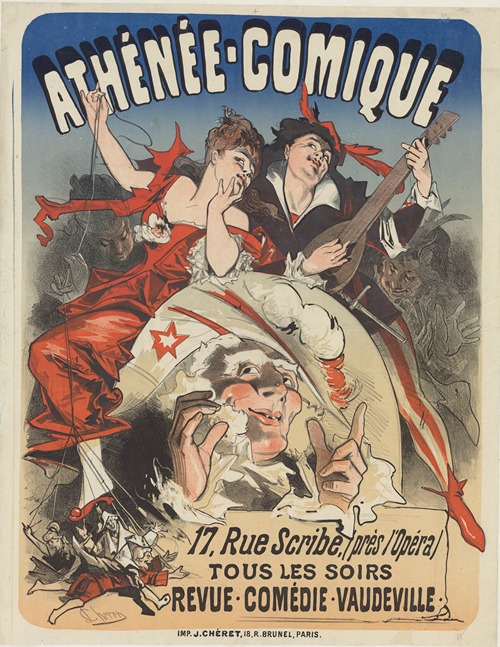 Théâtre de l’Athénée-Comique, 17 rue Scribe… Revue, comédie, vaudeville