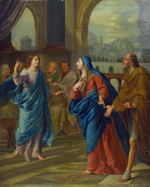 Mary and Joseph Find the Twelve-Year-Old Jesus in the Temple