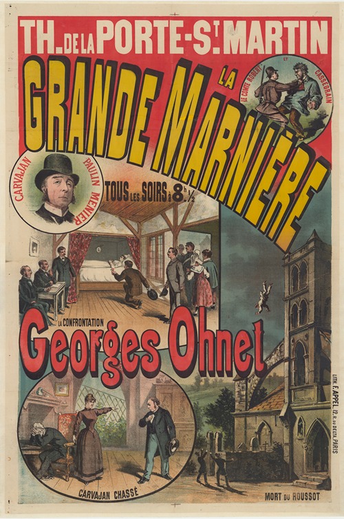 Théâtre de la Porte St-Martin. La grande Marnière. Drame de Georges Ohnet