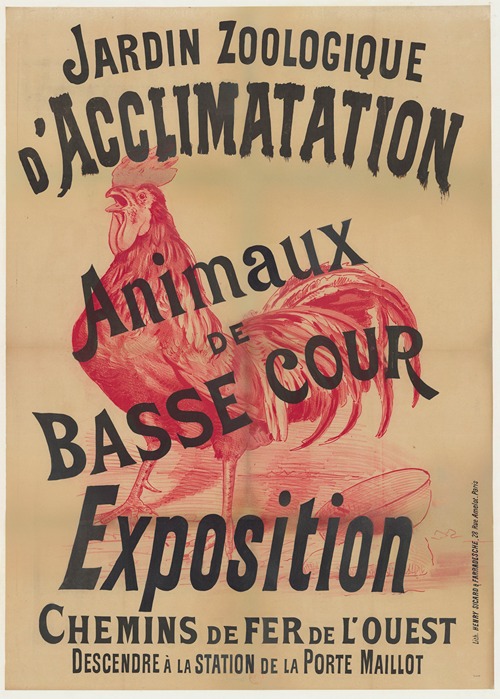 Jardin Zoologique d’Acclimatation. Animaux de basse cour, expositions. Chemins de fer de l’ouest