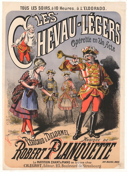 Eldorado… Les chevaux légers. Opérette en un acte de péricaud et Delormel