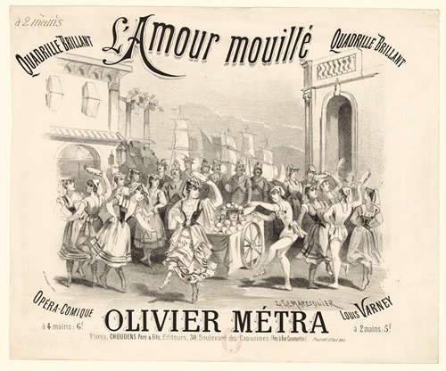 L’amour mouillé. Quadrille brillant
