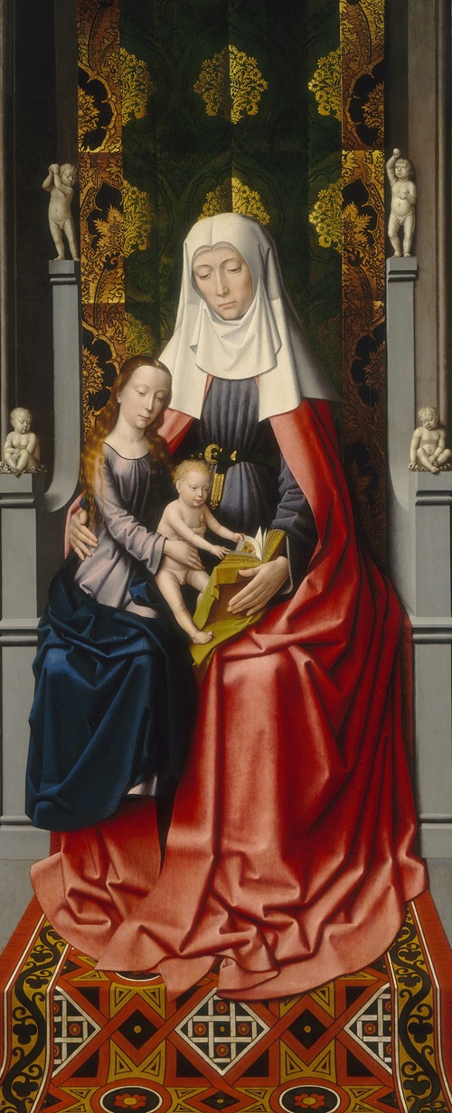 The Saint Anne Altarpiece - Saint Anne with the Virgin and Child (middle panel) (c. 1500-1520)