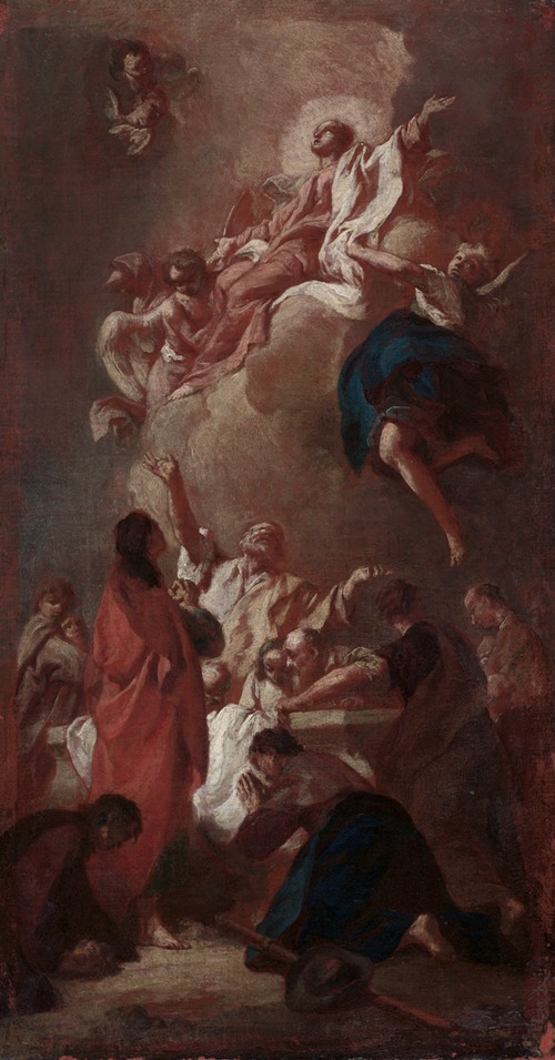 Sketch for ‘The Assumption of the Virgin’ (for St. James, Zbraslav, near Prague)