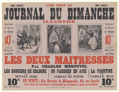 Lire dans le Journal du Dimanche illustré Les Deux maitresses par Charles Mérouvel