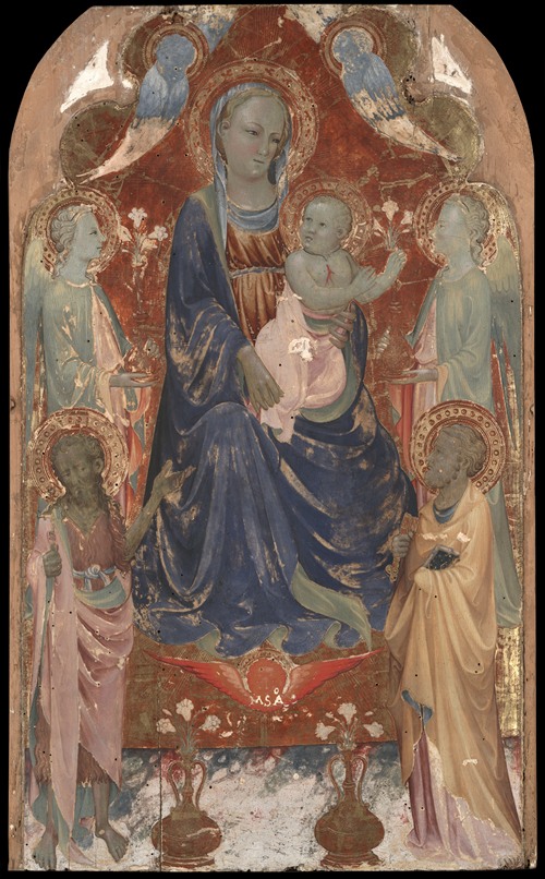 Virgin and Child with Saint John the Baptist, Saint Peter, and Two Angels