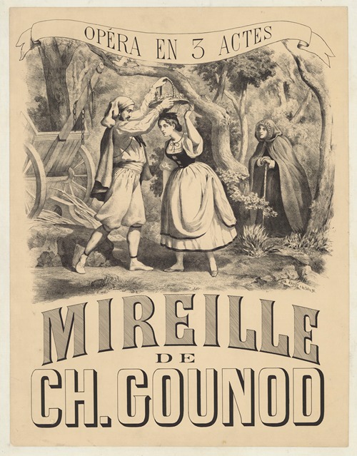 Opéra en 5 actes. Mireille de Ch. Gounod