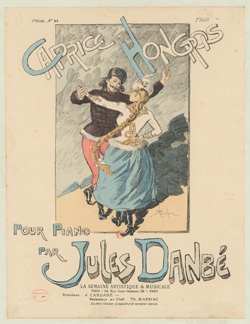 Caprice hongrois, pour piano, par Jules Danbé