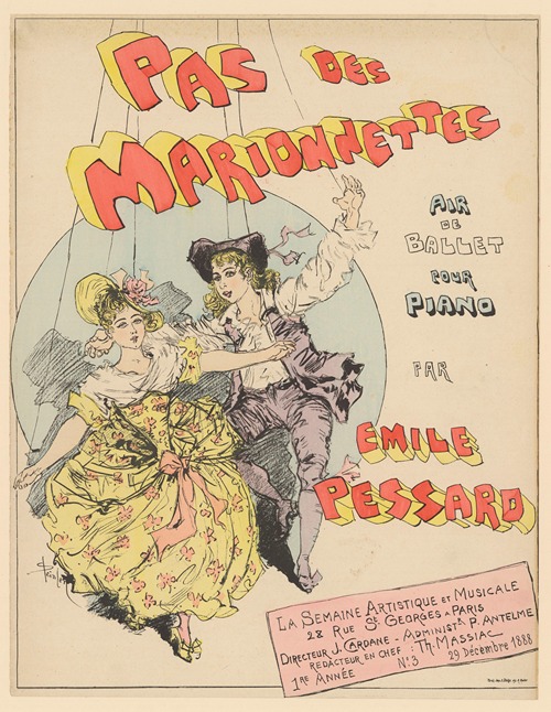Pas des marionnettes, air de ballet pour piano par Emile Pessard