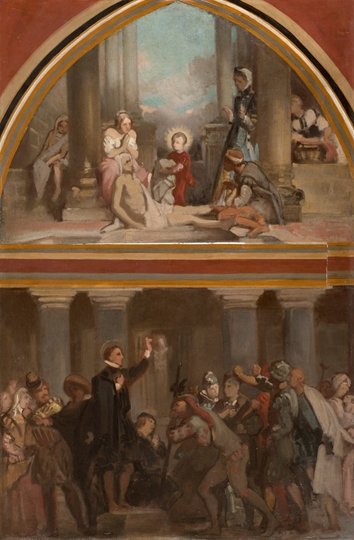 L’Enfance de Saint François de Sales – Saint François de Sales prêchant les hérétiques du Chablais
