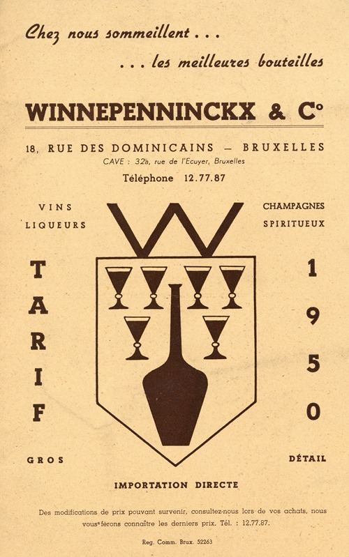 Reclame voor Maison Winnepenninckx