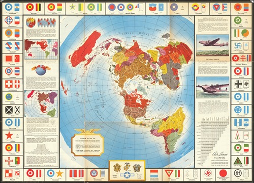 Map of the world during World War II