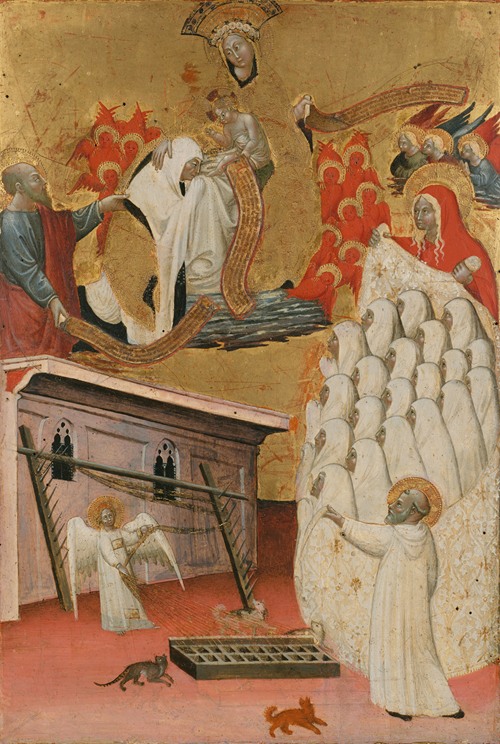 Santa Francesca Romana Clothed by the Virgin (ca. 1445)