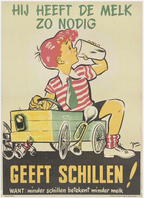 Hij heeft de melk zo nodig. Geeft schillen! Want; minder schillen betekent minder melk