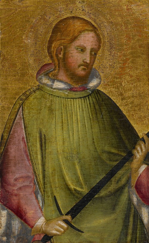 St. Martin holding his sword