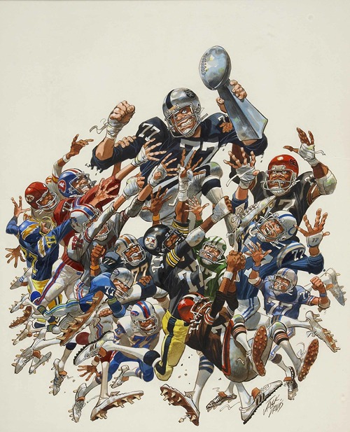 New York Yankees Baseball Illustration by Jack Davis - Artvee