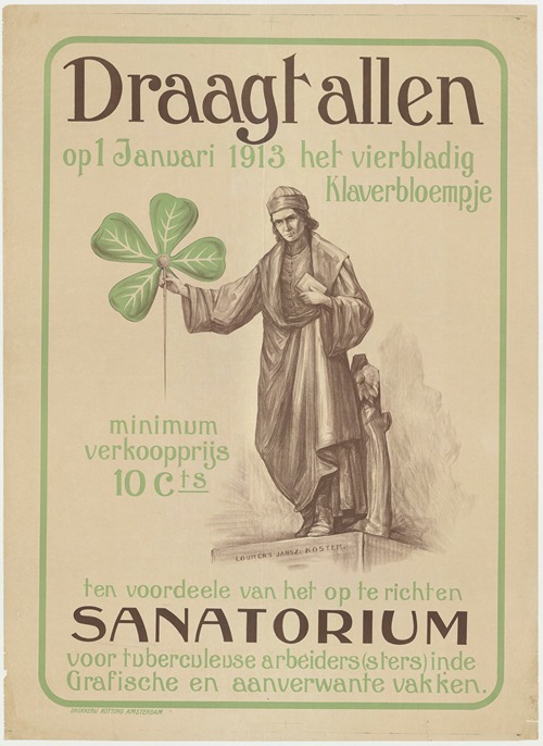 Draagt allen op 1 januari 1913 het vierbladig Klaverbloempje