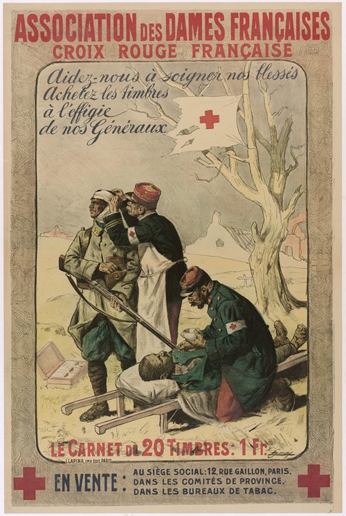 Aidez- nous à soigner nos blessés. Achetez les timbres à l’effigie de nos généraux