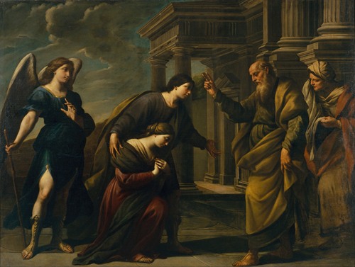 Raguel’s Blessing of her Daughter Sarah before Leaving Ecbatana with Tobias