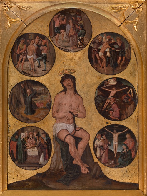 Christ Sitting on the Cold Stone and other Scenes of the Passion