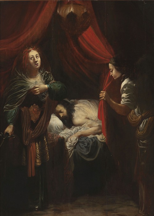 Judith in the tent of Holofernes (Judith 13-4-6)