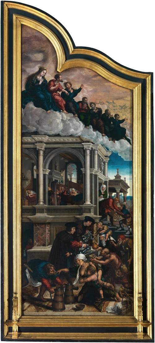 Three Acts of Mercy; Giving the Thirsty to drink, Visiting the Sick and Sheltering Strangers