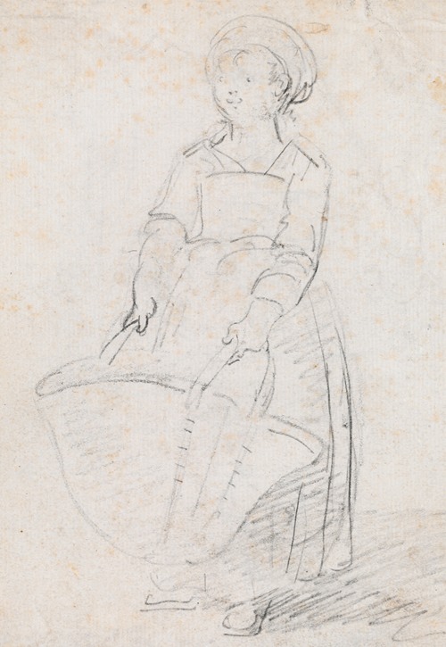 Little Girl with a Large Basket (probably c. 1754-1765)