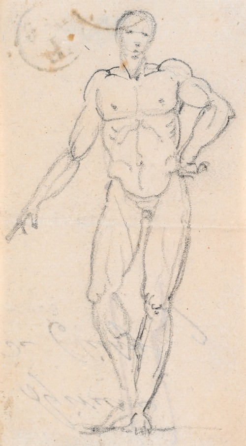 Statue of a Male Nude with Hand on Hip (probably c. 1754-1765)