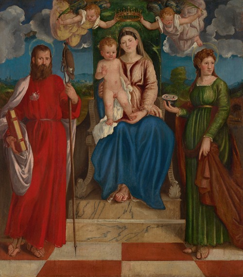 The Madonna and Child with Saint James and Saint Lucy