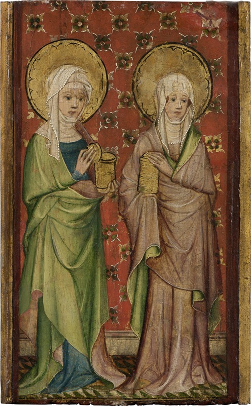 Two out of three Marys at the Sepulchre